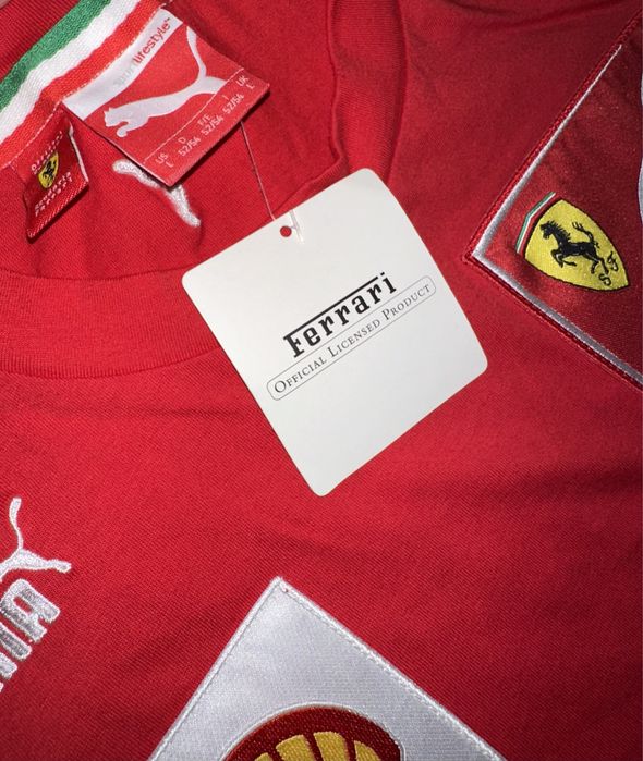 T-shirt ferrari autografada