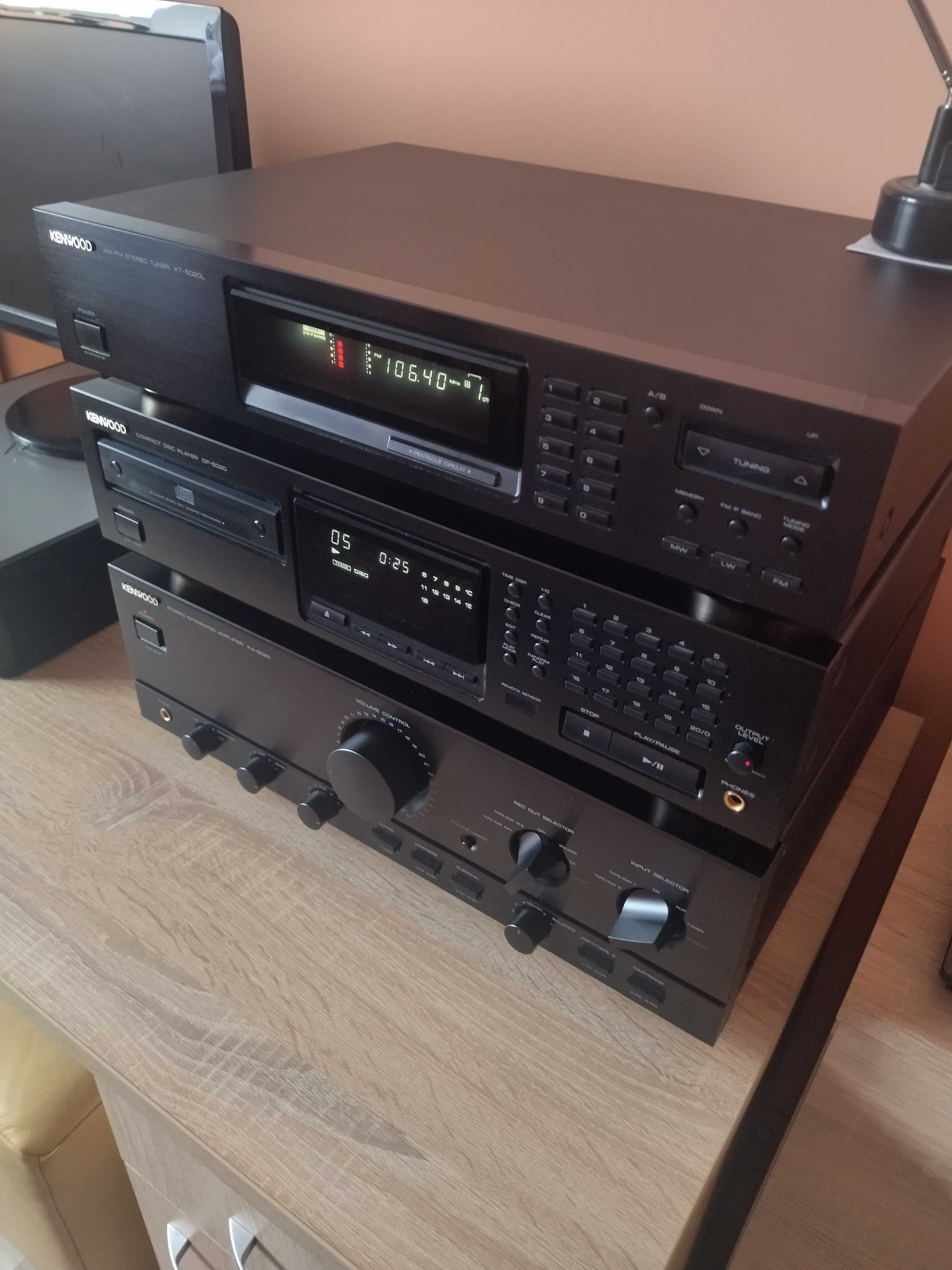 Wieża Kenwood KA-5020; DP-5020; KT-5020L + Kolumny LS-85 2*100 wat MOC