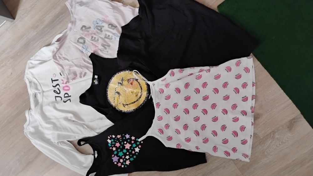 Ubrania dla dziewczynki rozmiar 140/146