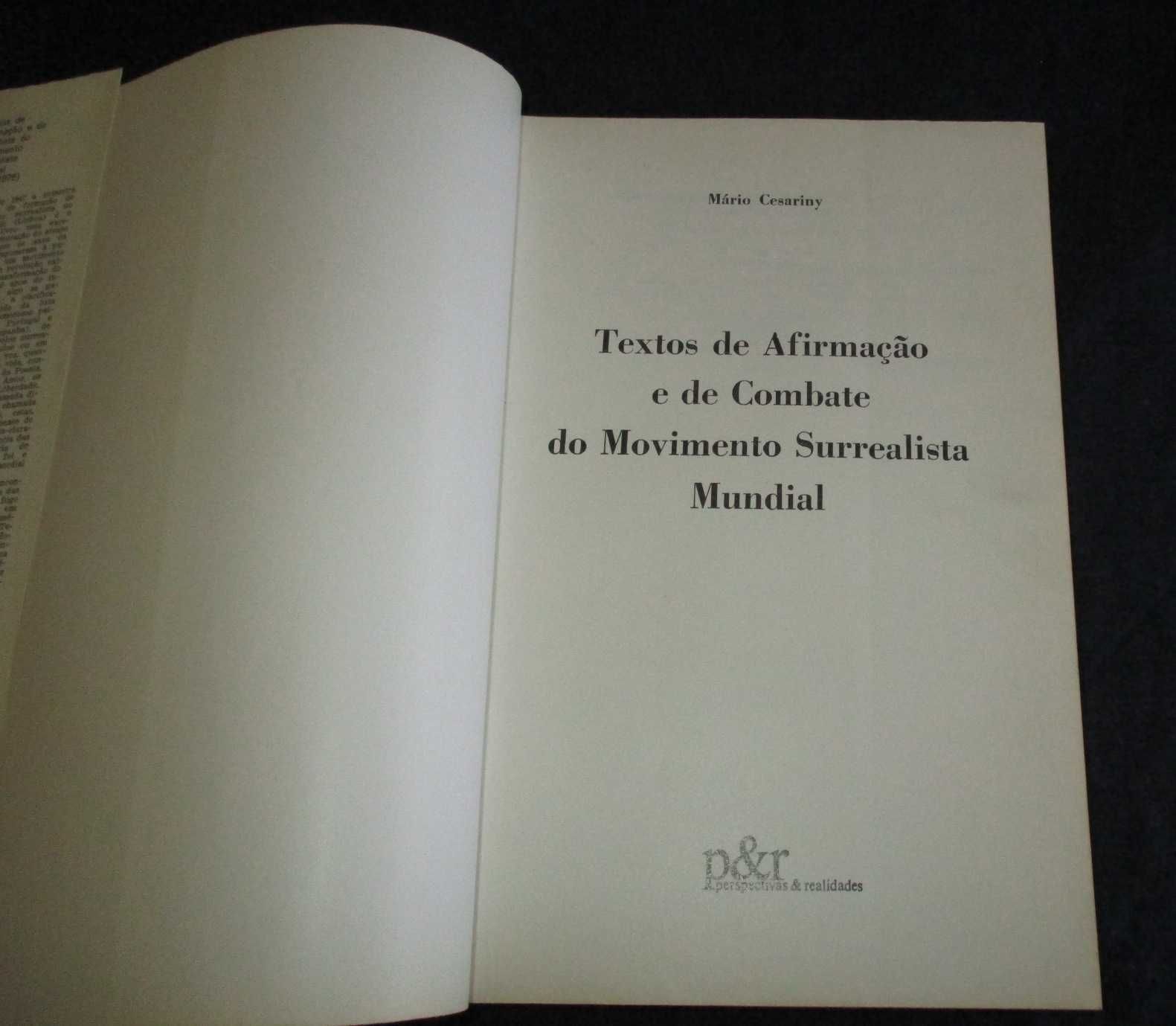 Livro Textos de Afirmação e de Combate Movimento Surrealista Cesariny