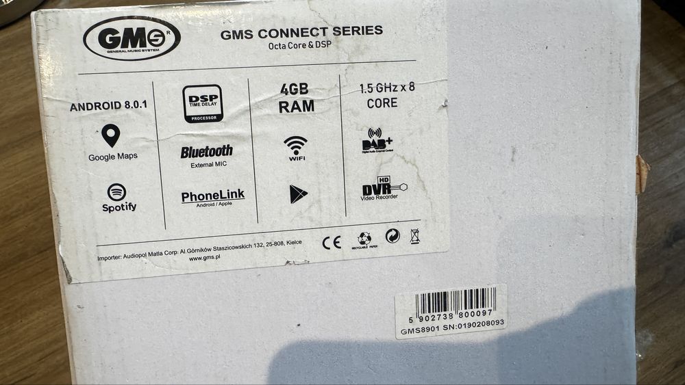 Radio GMS 8901 connect z procesorem DSP - NOWE !!