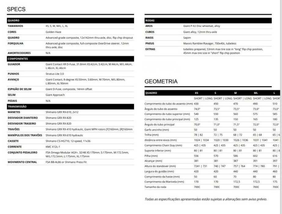 Giant Gravel em carbono