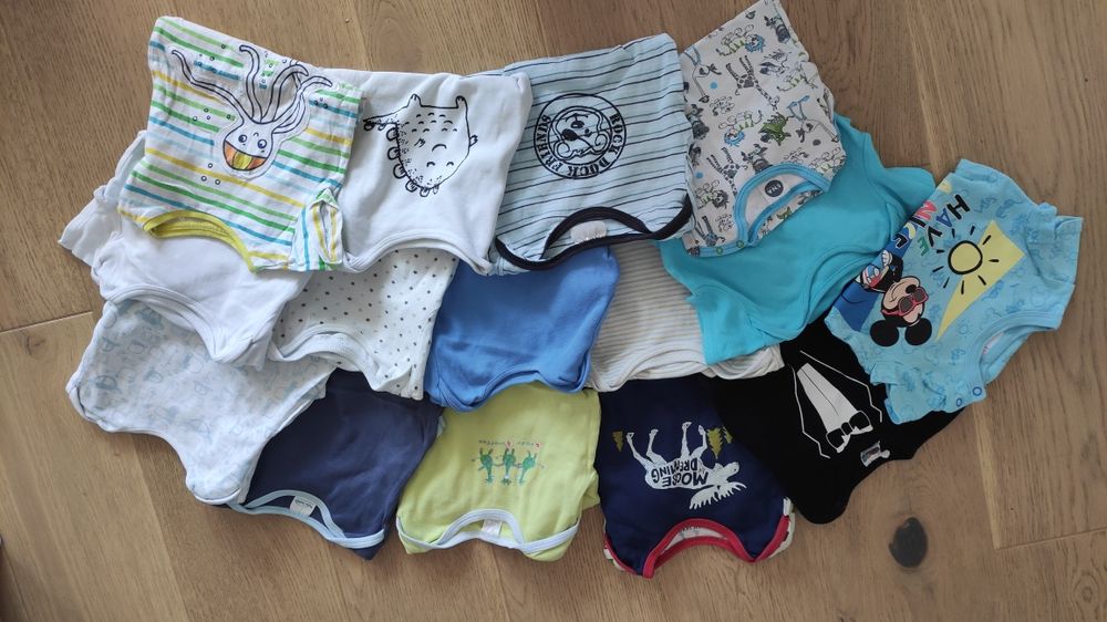 Paka ubrań, rozmiar 74, 74/80, 80, bluzki, bluzy, pajace, body,spodnie