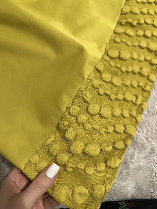 Sukienka limonkowa zielona żółta elegancka wesele karnawał M