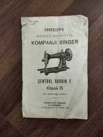 Podręcznik maszyn do szycia Kompanji SINGER - 1909 rok