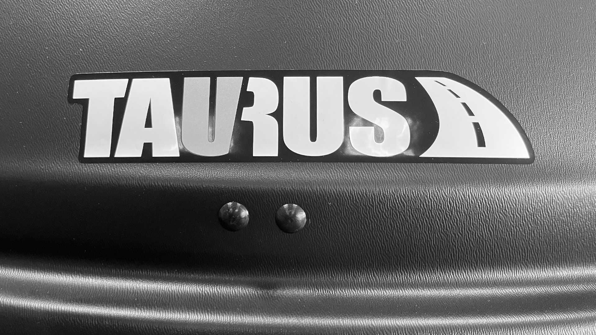 Dwustronny box dachowy Taurus Xtreme II 450 litrów czarny matowy fv gw