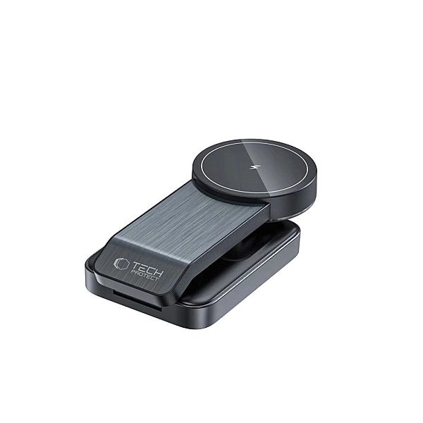 Ładowarka Tech-Protect QI15W-A28 indukcyjna MagSafe 3w1 ze stojakiem n