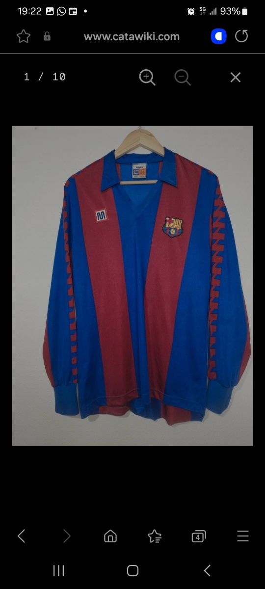 Camisola de jogo do quini do barcelona   artilheiro do campeonato.