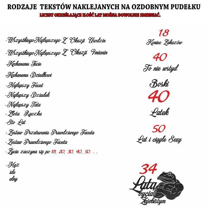 Zestaw prezentowy na imieniny urodziny Dzień Chłopaka dla faceta