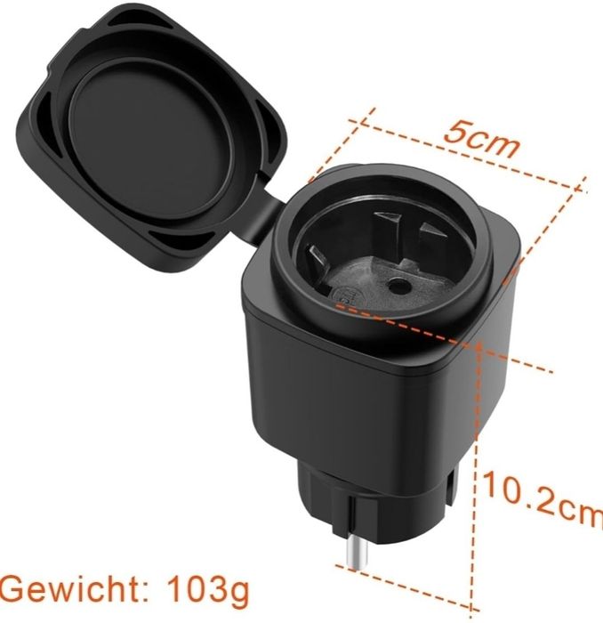 Inteligentne Gniazdo Zewnętrzne WLAN – Alexa Google Oswietlenie IP44