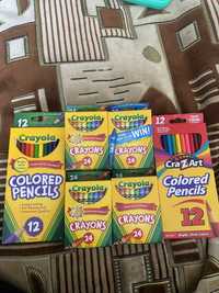Crayola 24 шт воскові олівці, кольорові олівці.