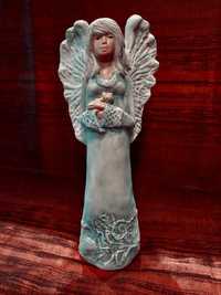 Przepiękna figurka Anioła z gipsu