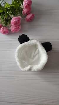 Pluszowa czapeczka dla kota i psa wzór miś Panda