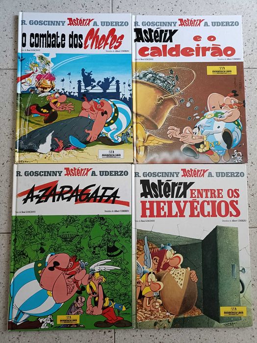 4 Livros Astérix BD Capa Dura