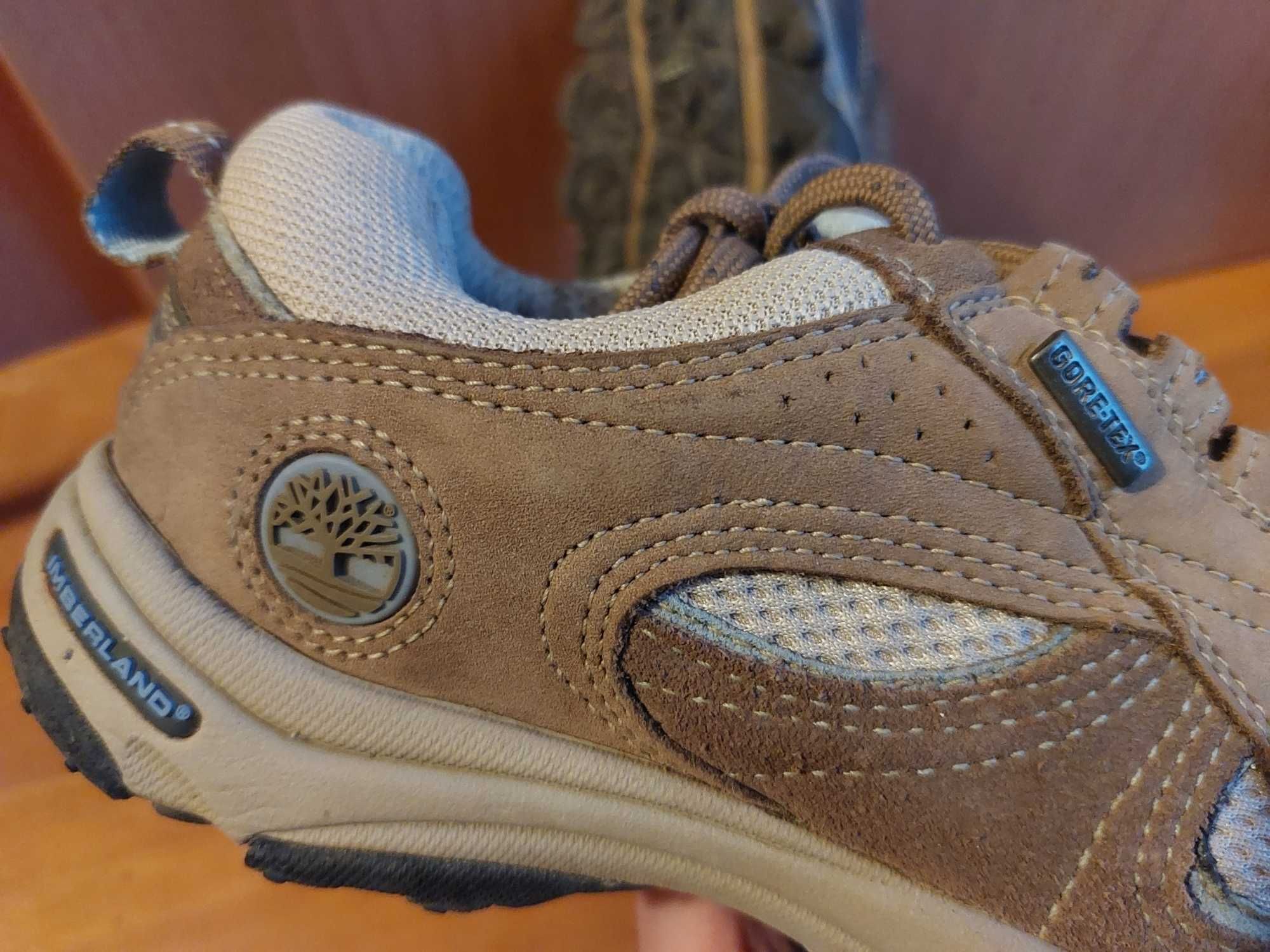 Ténis Timberland 5,5 M - Número 36 - Castanhos Claros e Azul Claro