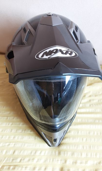 Kask młodzieżowy na motor +rękawice