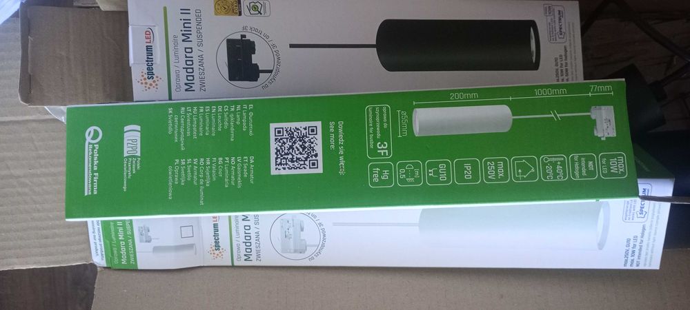 lampy wiszące   czarne 3 szt