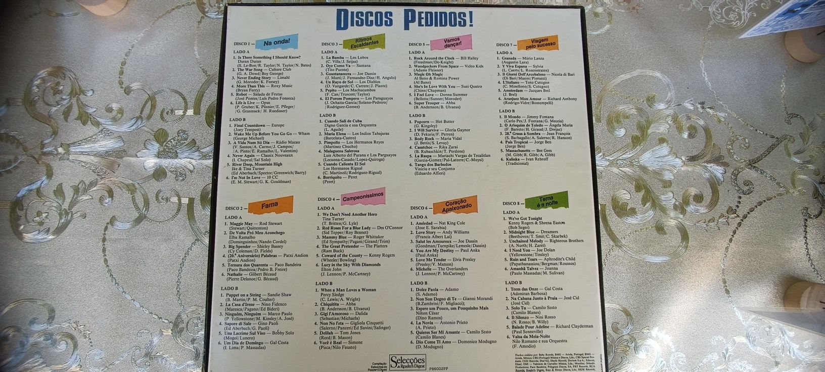 Coletâneas de discos de vinil