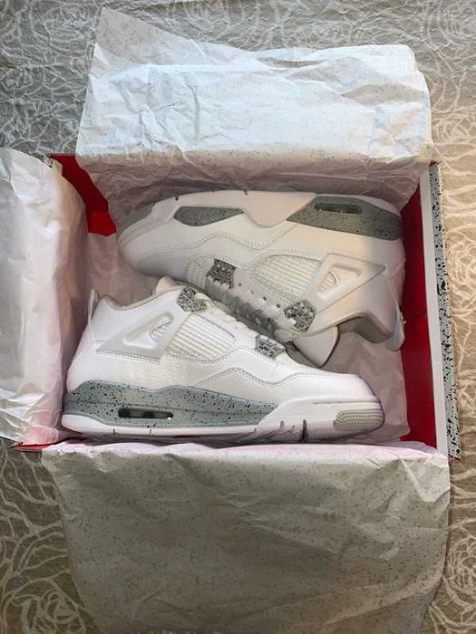Buty meskie Mokasyny Jordan_4_Retro_WhiteOreo R.43