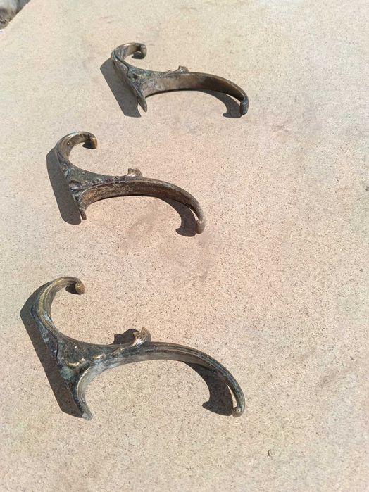 Вішалки латунні, гачки для одягу, вішаки з гачками латунь