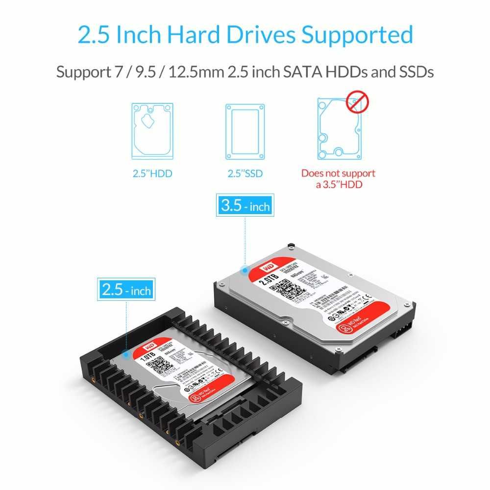 Фрейм переходник на 1 и 2 диска HDD SSD U.2/SAS/SATA с 2,5" на 3,5"