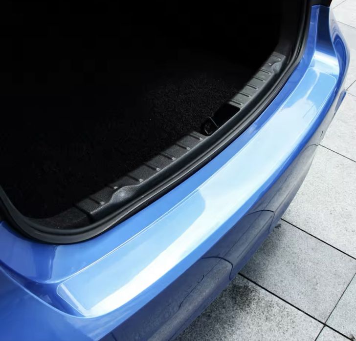 Прозора наклейка на порог бамперу Гольф 4,5,6,7 Пасат б7