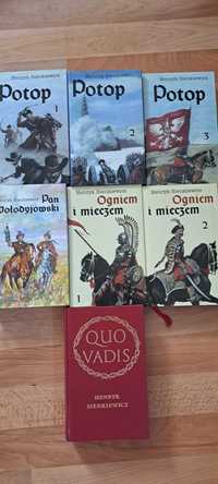 Trylogia plus Quo Vadis Sienkiewicza  w bardzo dobrym stanie 60 zł