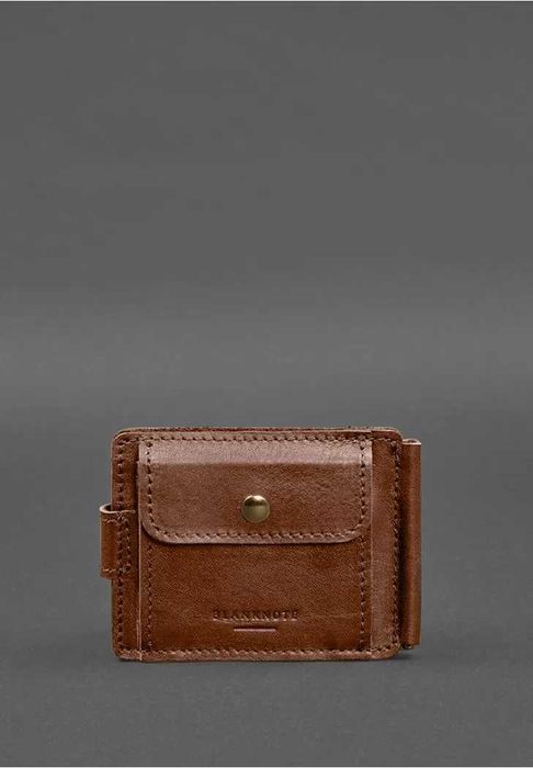 Шкіряне портмоне затискач