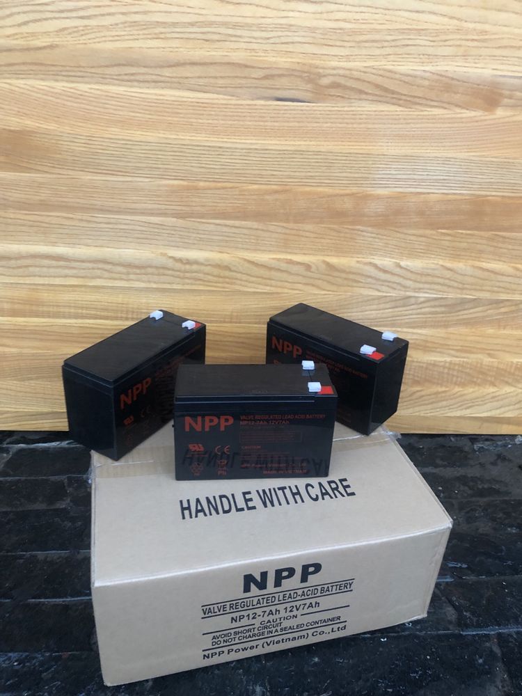 Акумулятори NPP, Long 12V 7, 17, 100 А/h для безперебійників