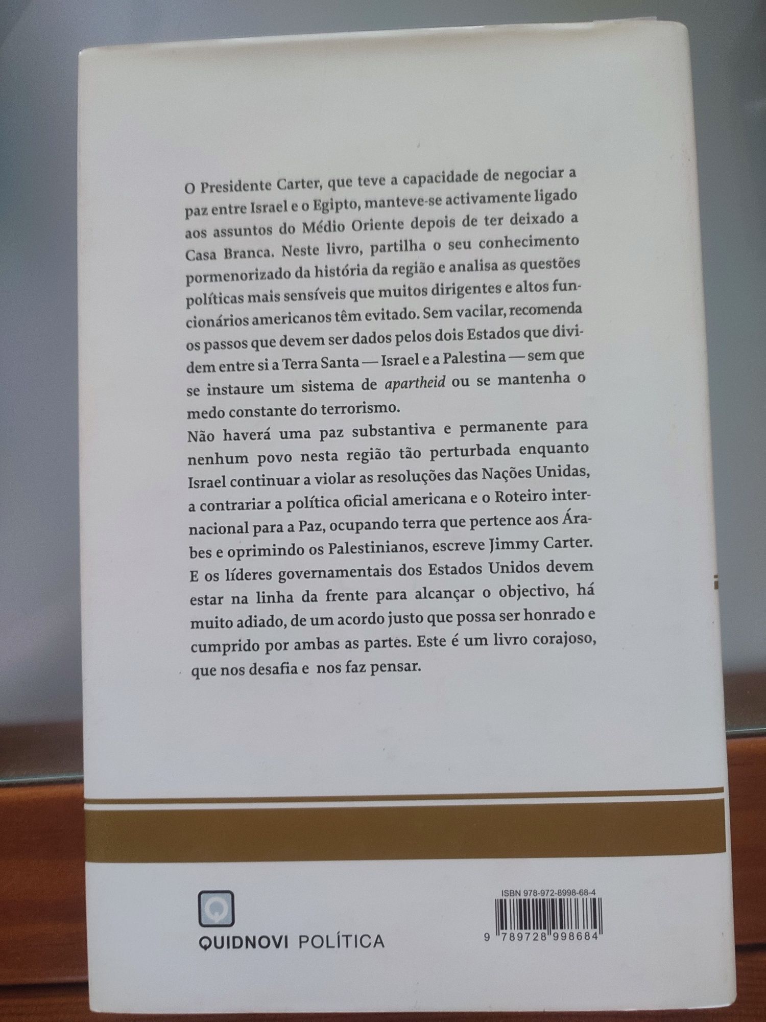 Livro Palestina Paz, Sim. Apartheid, Não. - Jimmy Carter