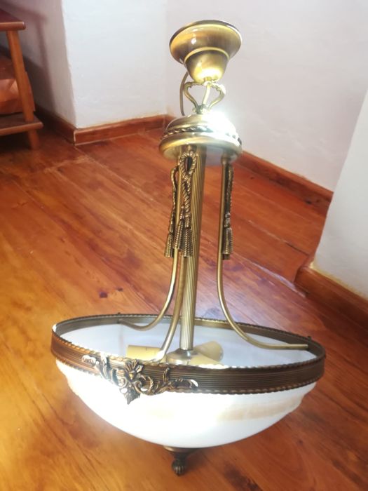 Candeeiro de teto estanho e cobre