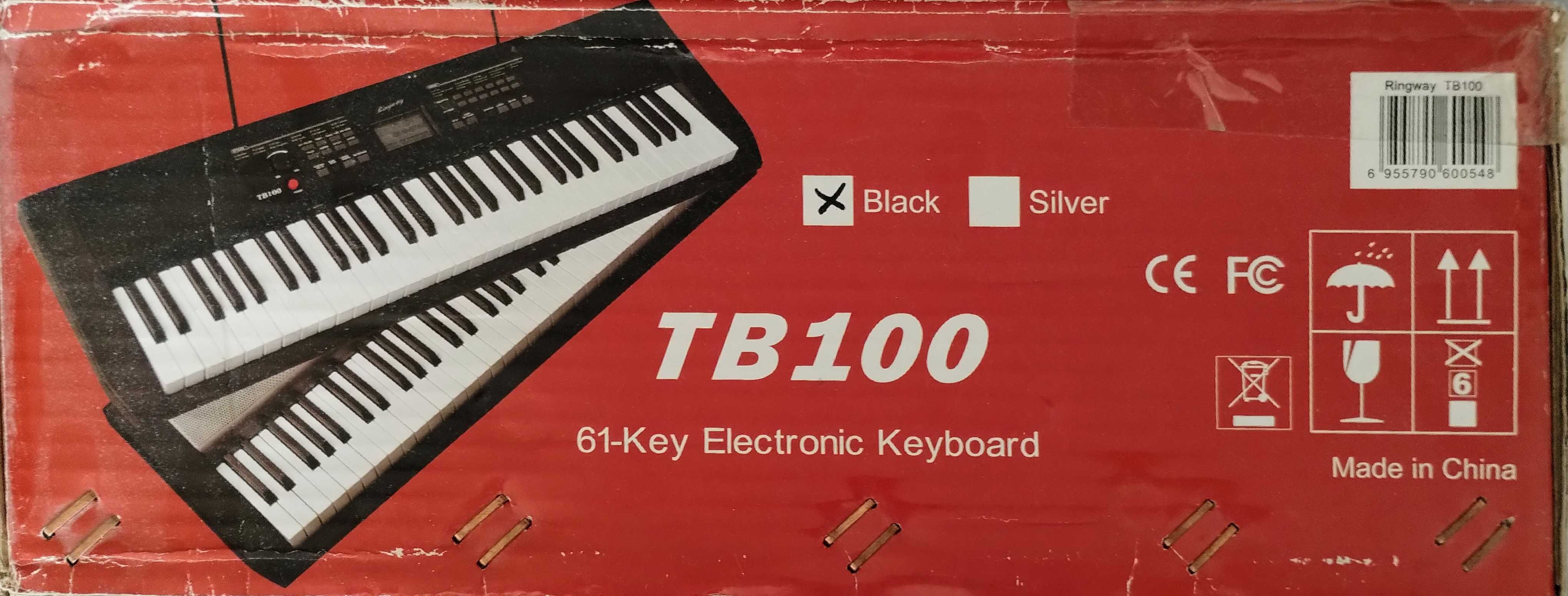 Keyboard Ringway TB100 jak nowy! 61 klawiszy z instrukcją