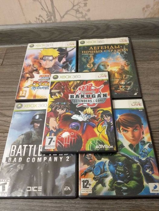 Диски Xbox . New Box . 14 шт. цена за все