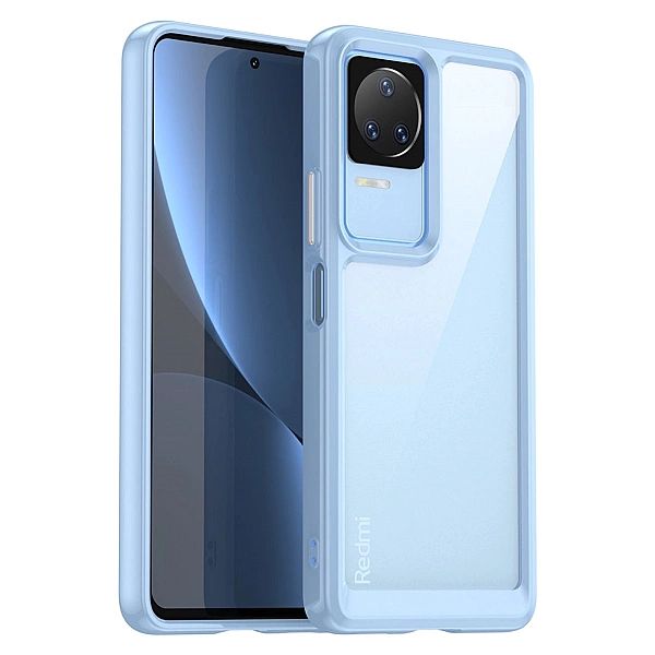 Etui Outer Braders z Ramką do Xiaomi Poco F4/5G niebieski