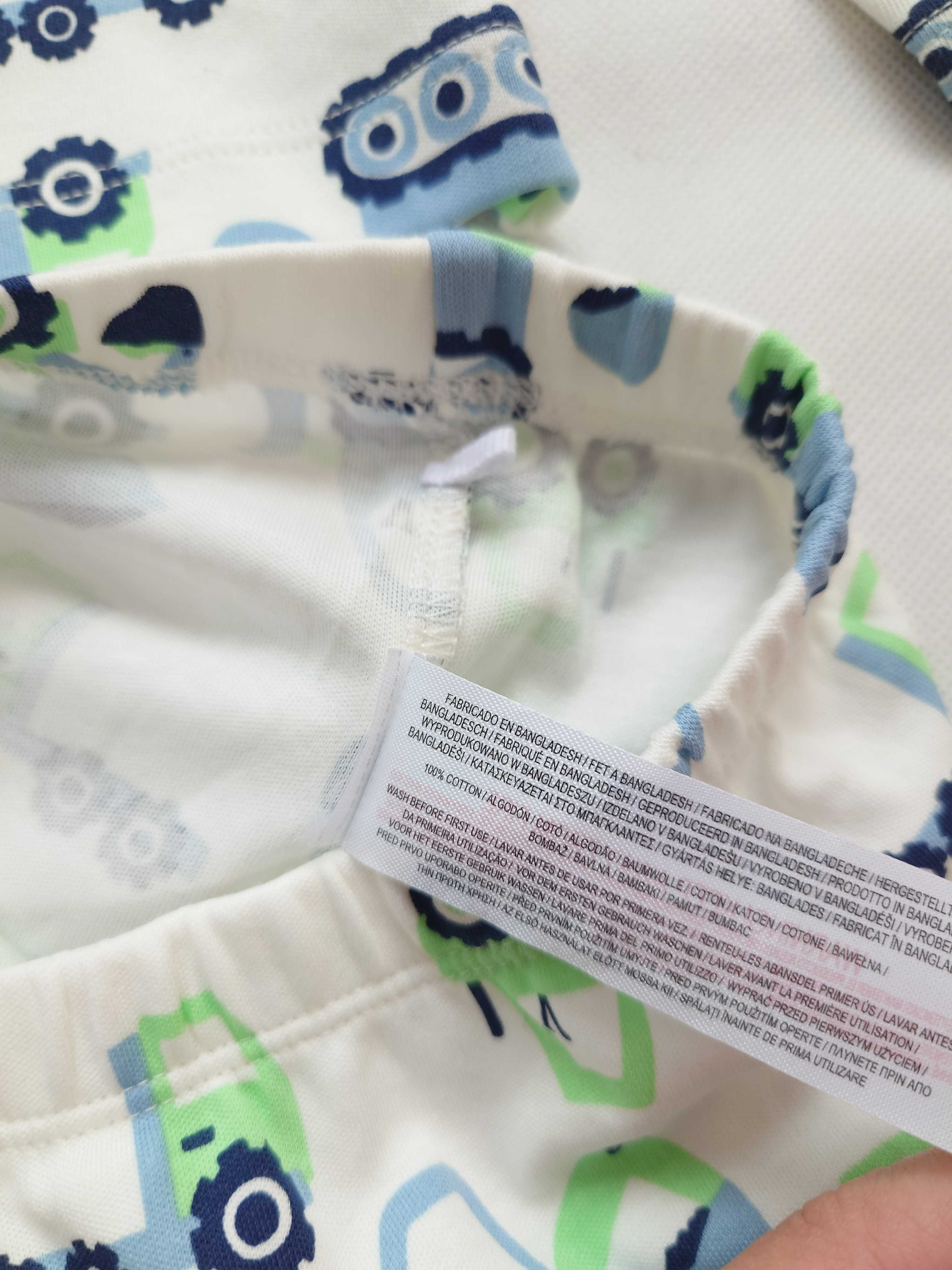 Piżama chłopięca z nadrukiem traktorów Primark 86