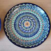 Узбекська тарілка, блюдо, ляган кераміка28см,25cм