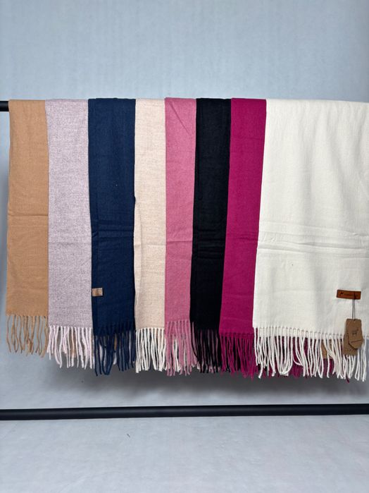 Szaliki 50% kaszmir 50% wełna – różne kolory, eleganckie i ciepłe