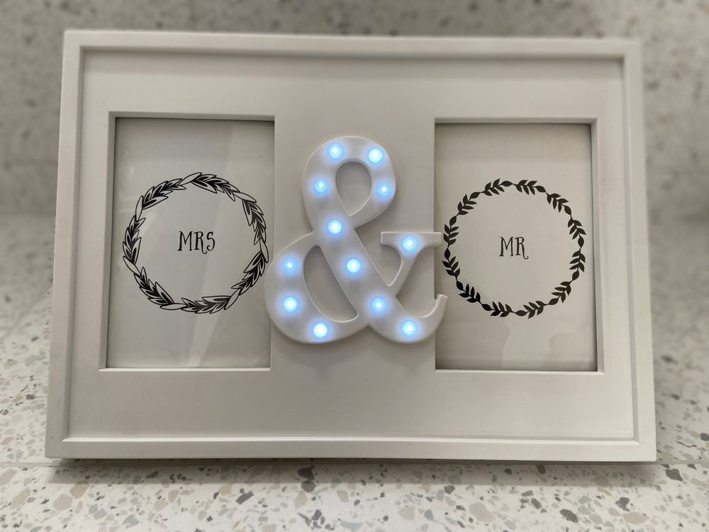 MRS&MR led ramka dekoracja ślub wesele