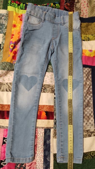 Джинсы для девочки 4-5 л., р. 110