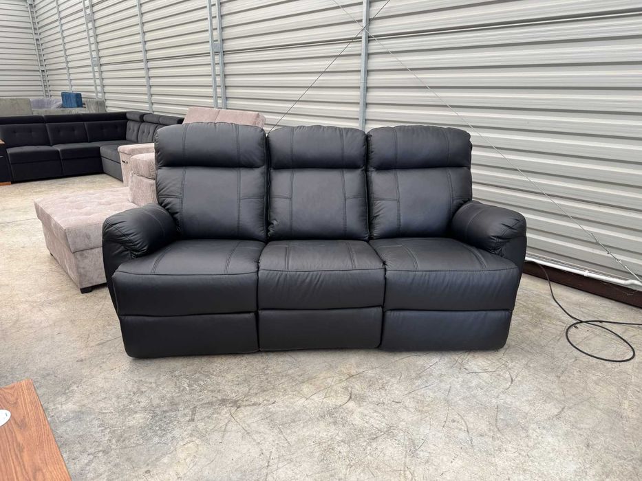 Sofa Monaco 3 osobowa z relaxami skóra naturalna dostępna od ręki