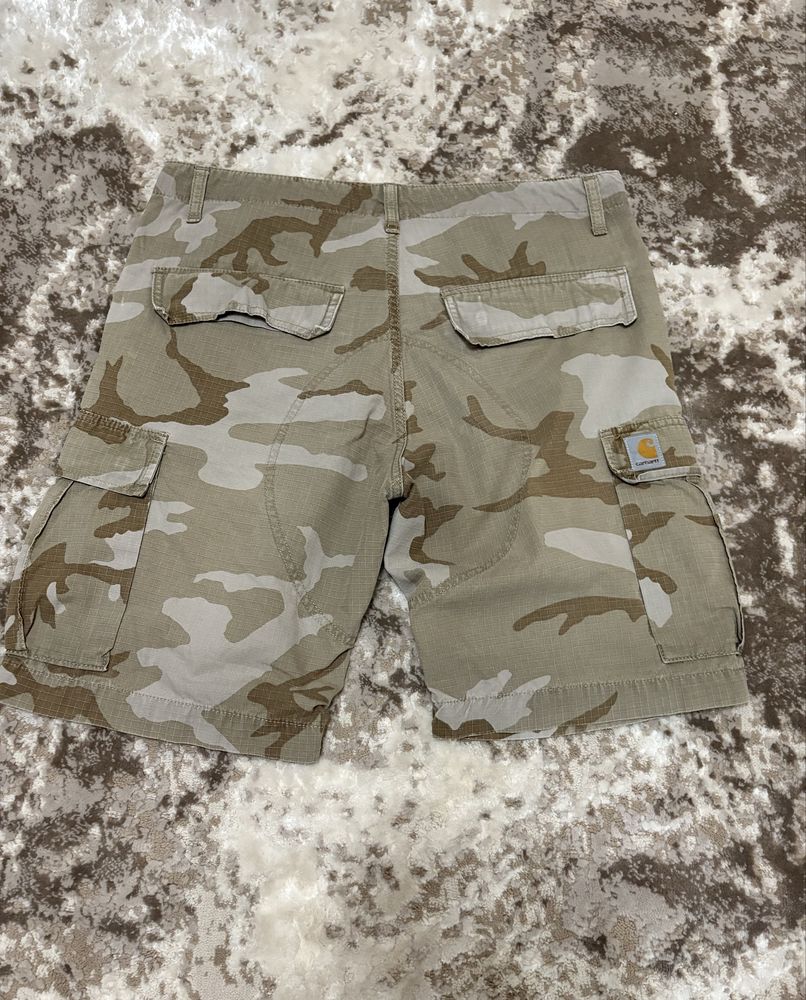 Шорти Carhartt WIP (бежеві камуфляжні), розмір 32 skate,rap,y2k