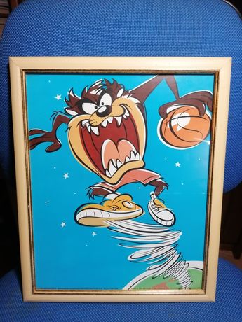 Quadro Looney Tunes basketball Taz original 1998