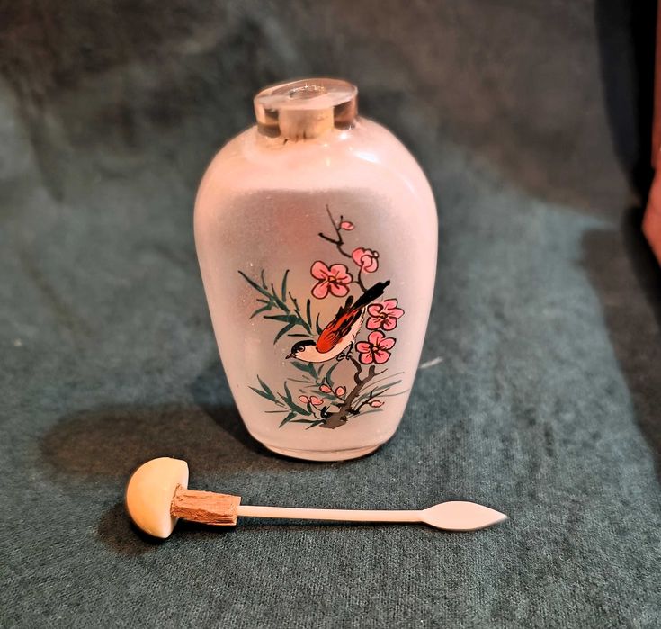 Frascos Rapé Chineses Vidro Pintados Mão