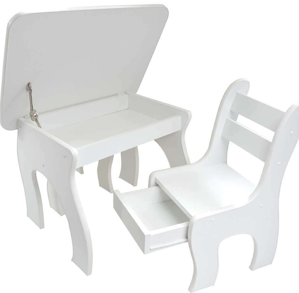 Stolik otwierany i krzesełko z szufladą Nowe Wysyłka Gratis