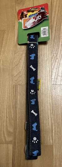 Hilton Smycz jeans dla psa lub kota niebieska 25mm x 120cm