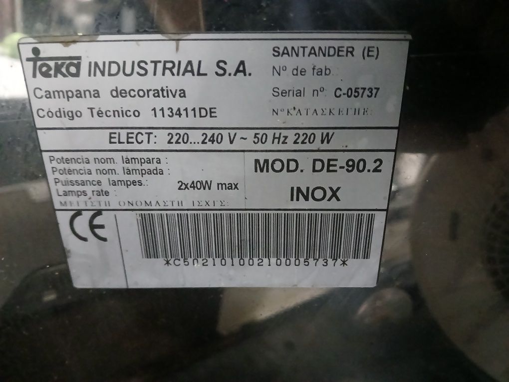 Exaustor Teka 90.2 INOX