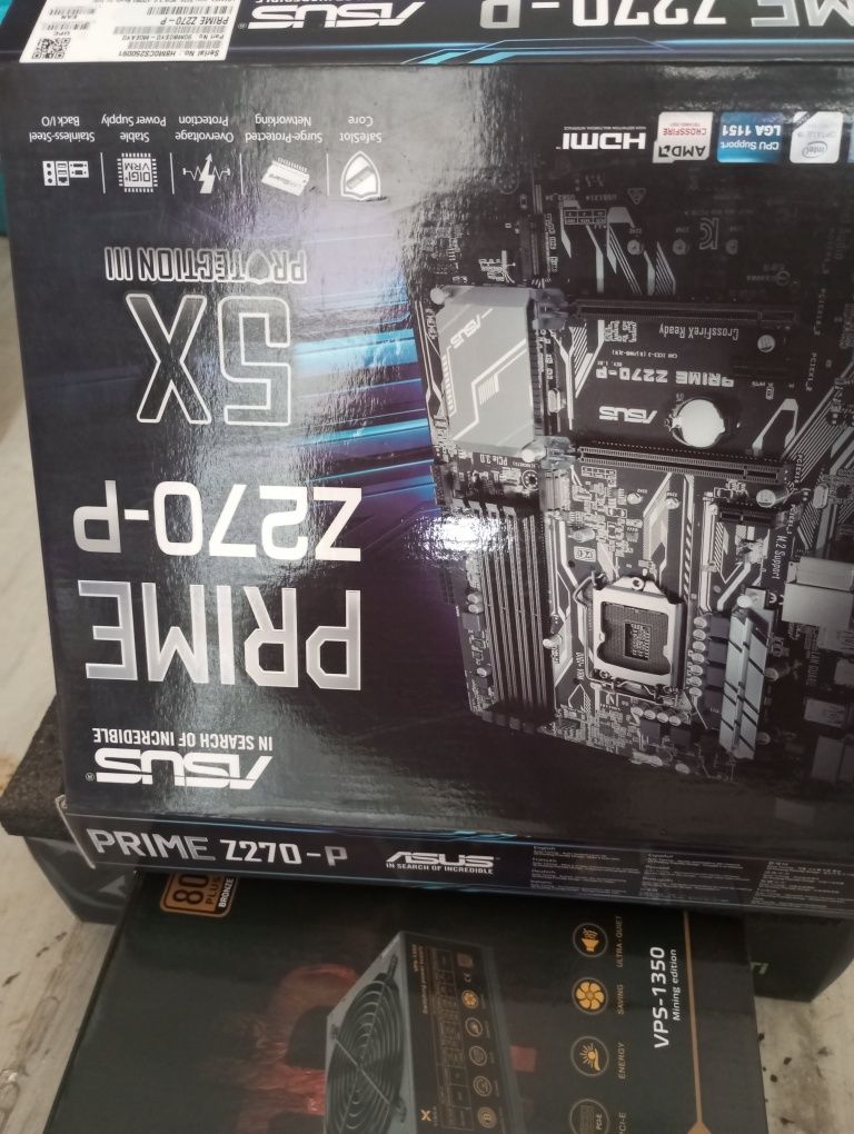 материнская плата asus prime z270-p