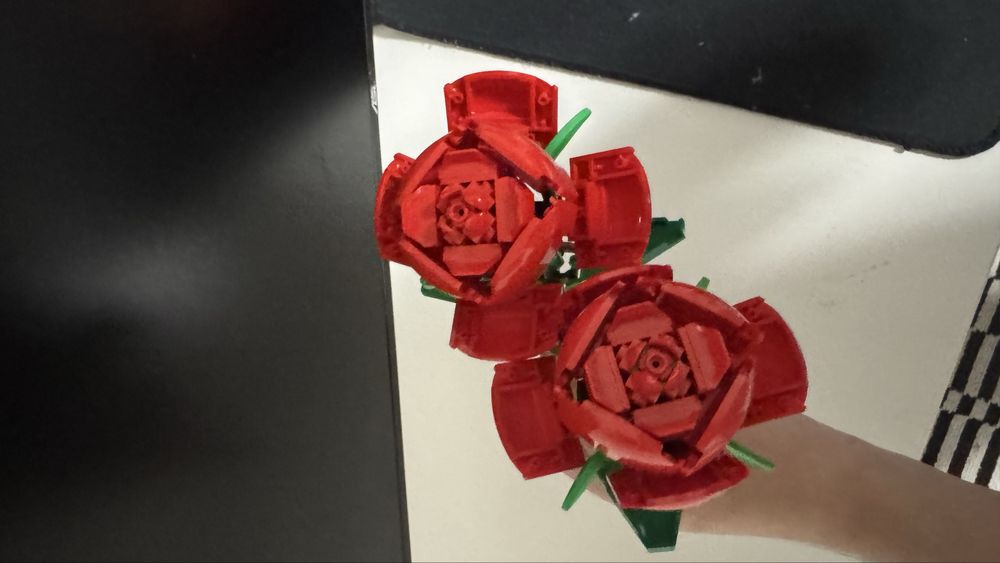 Lego rosas montadas