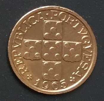 Moeda X centavos bronze - Portugal - 1965