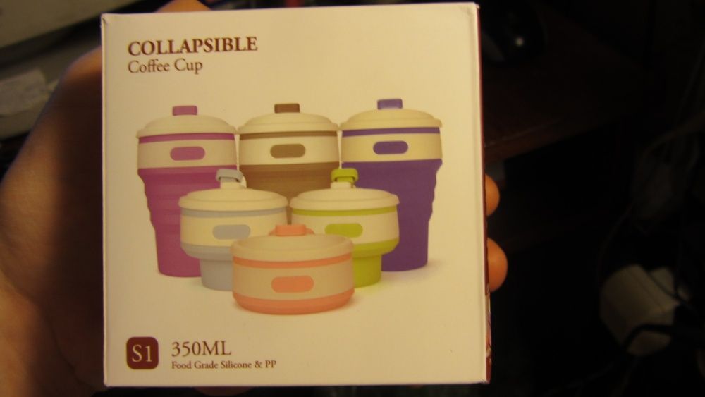 Раскладная чашка для кофе collapsible coffee cup 350 мл